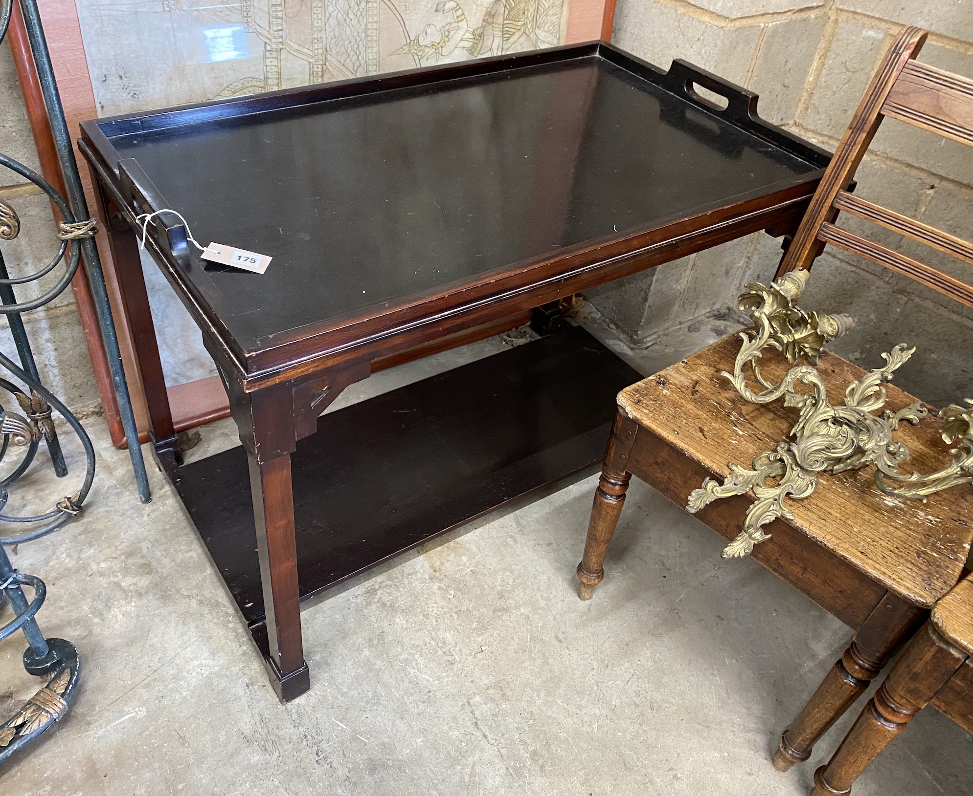 A Chinese rectangular hardwood occasional table width 92cm, depth 56cm, height 64cm